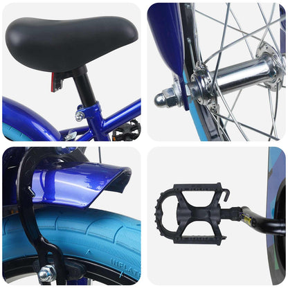 Kinderfiets 16 Inch voor 4-6 jaar oud Donkerblauw