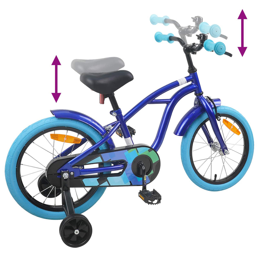 Kinderfiets 16 Inch voor 4-6 jaar oud Donkerblauw