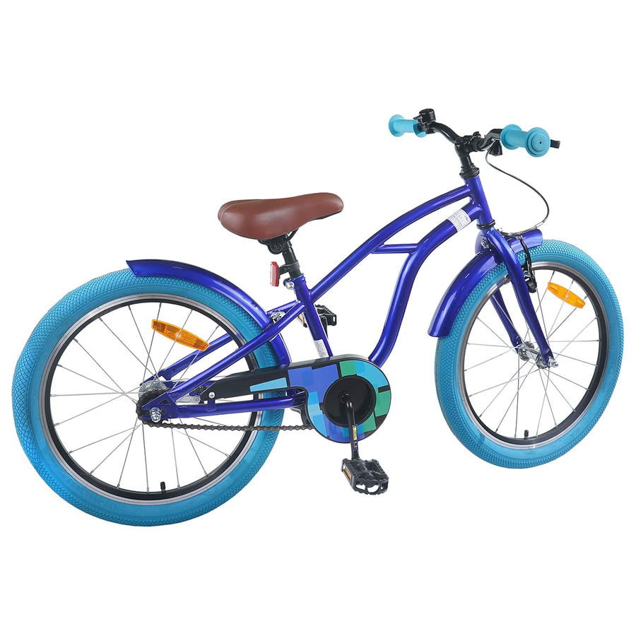 Kinderfiets 22 Inch voor 7-12 jaar oud Donkerblauw