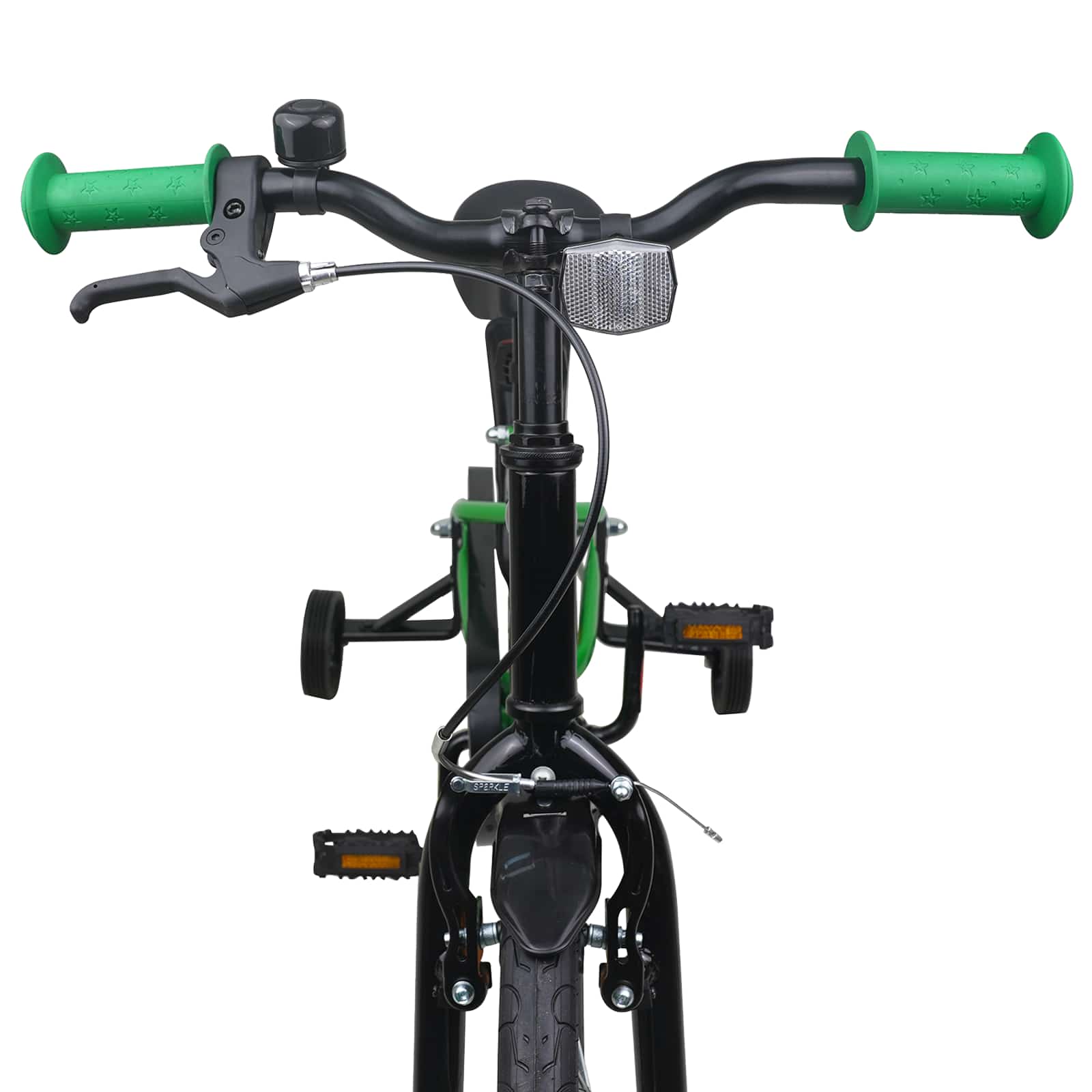Kinderfiets 16 Inch voor 4-6 jaar oud Groen Zwart