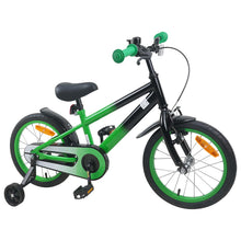 Kinderfiets 16 Inch voor 4-6 jaar oud Groen Zwart