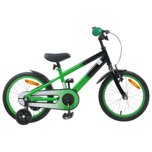 Kinderfiets 16 Inch voor 4-6 jaar oud Groen Zwart