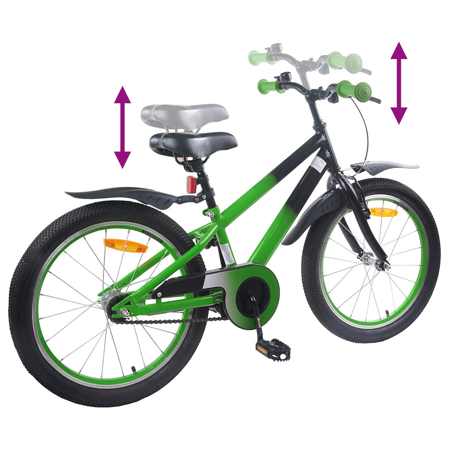 Kinderfiets 18 Inch voor 5-7 jaar Blauw Zwart