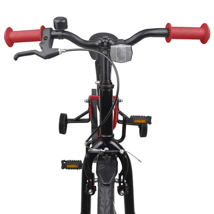 Kinderfiets 16 Inch voor 4-6 jaar oud Rood Zwart