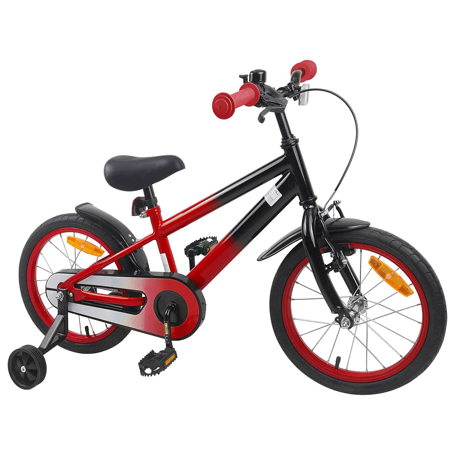 Kinderfiets 16 Inch voor 4-6 jaar oud Rood Zwart