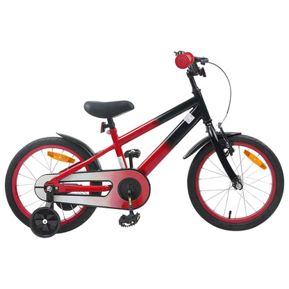 Kinderfiets 16 Inch voor 4-6 jaar oud Rood Zwart