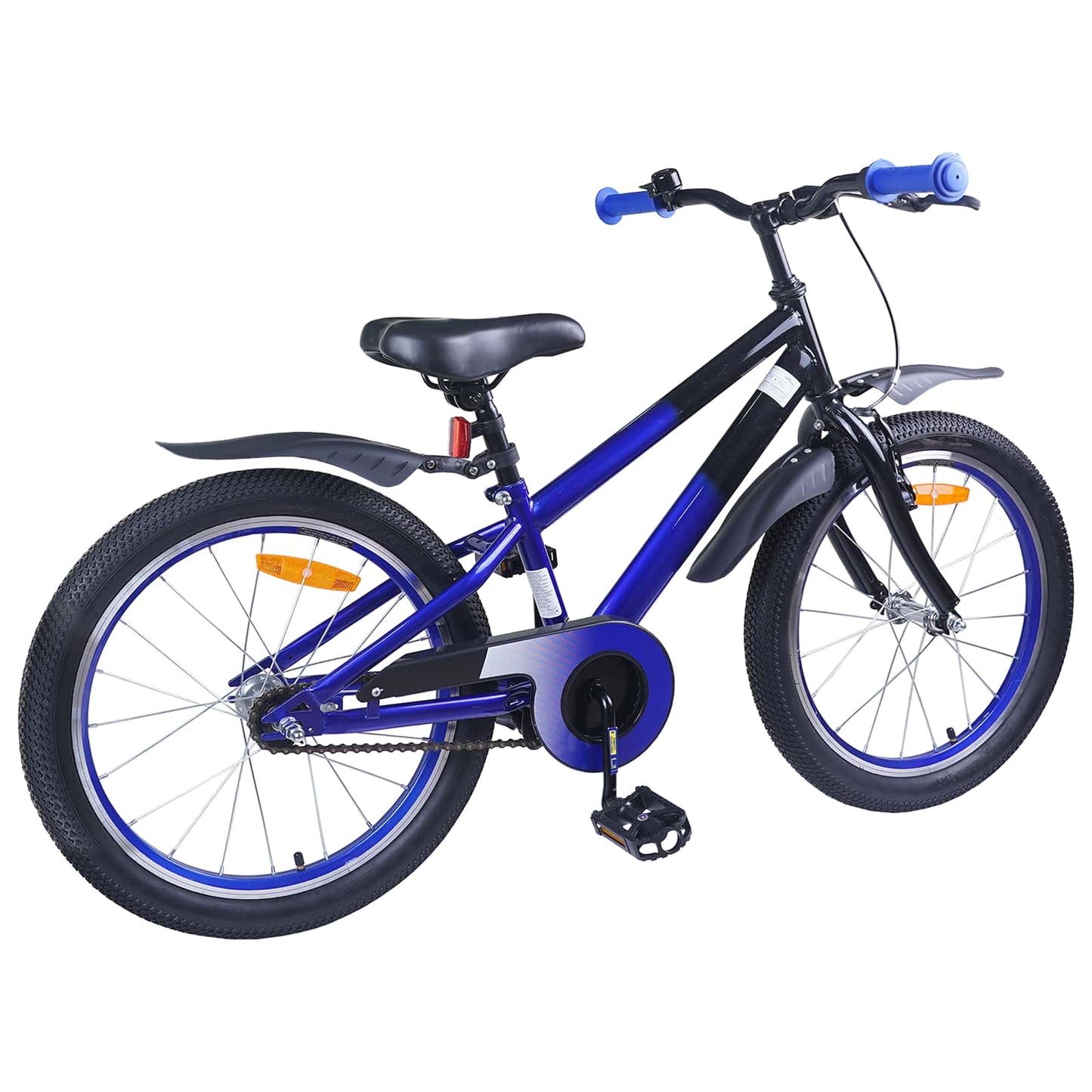 Kinderfiets 18 Inch voor 5-7 jaar Blauw Zwart