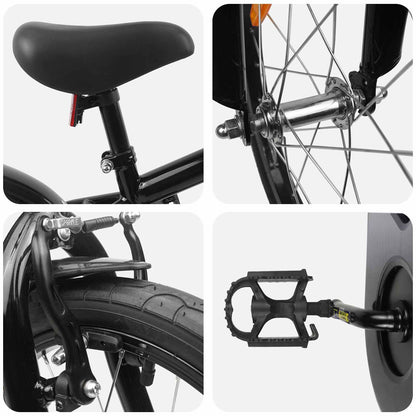 Kinderfiets 16 Inch voor 4-6 jaar oud Zwart