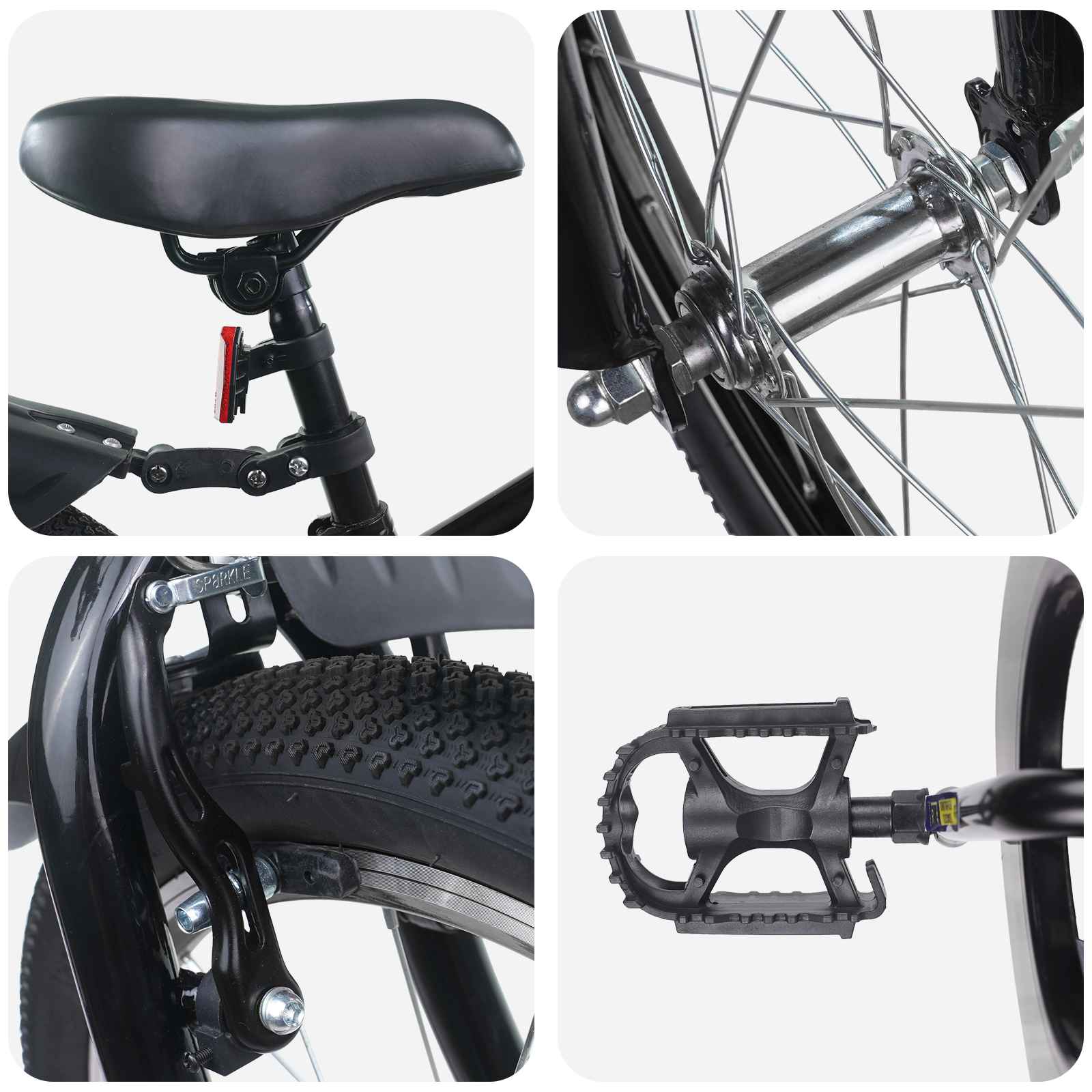 Kinderfiets 18 Inch voor 5-7 jaar Zwart