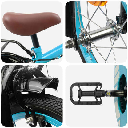 Kinderfiets 16 Inch voor 4-6 jaar oud Lichtblauw
