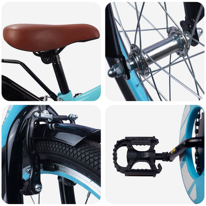 Kinderfiets 18 Inch voor 5-7 jaar Lichtblauw