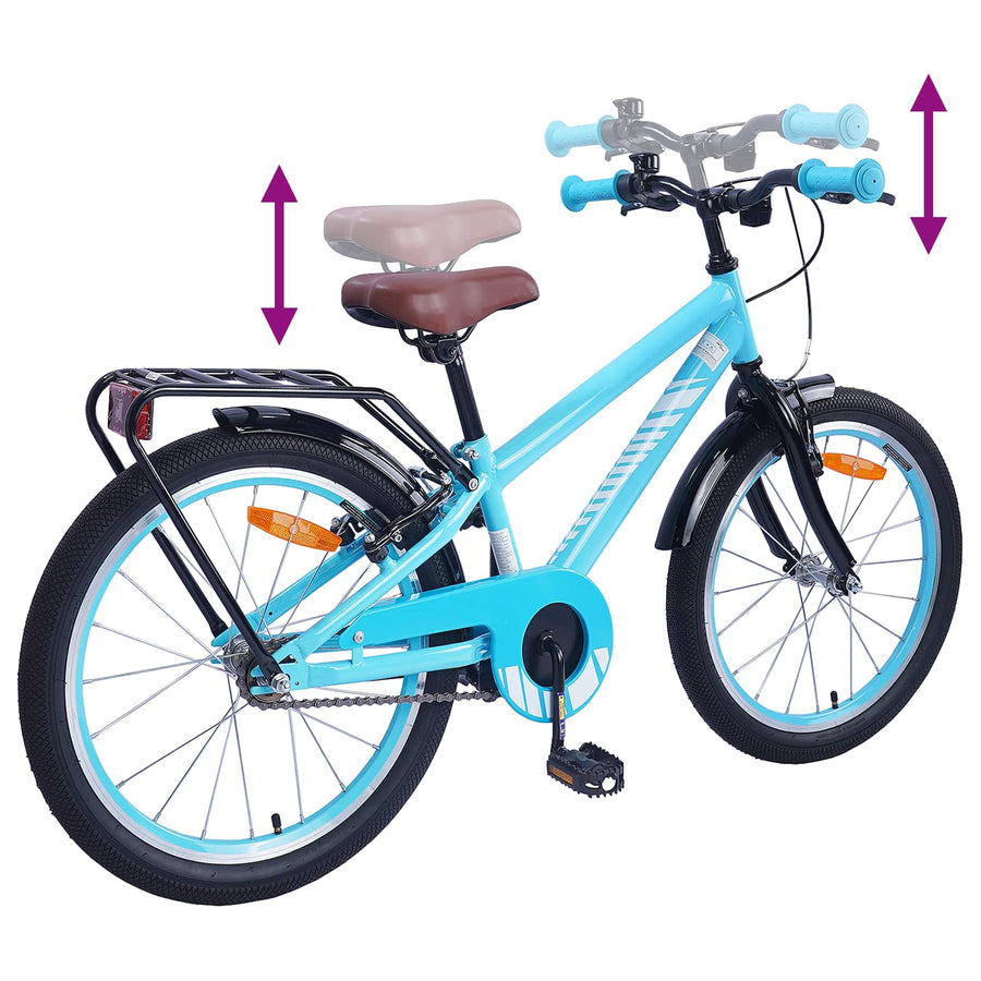Kinderfiets 18 Inch voor 5-7 jaar Lichtblauw