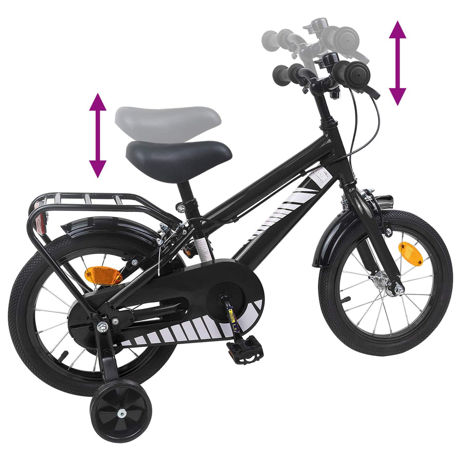 Kinderfiets 16 Inch voor 4-6 jaar oud Zwart