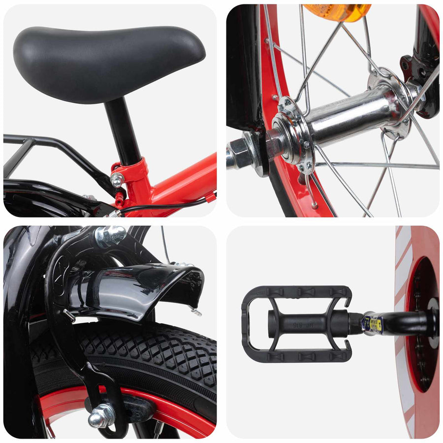 Kinderfiets 14 Inch voor 3-5 jaar oud Rood