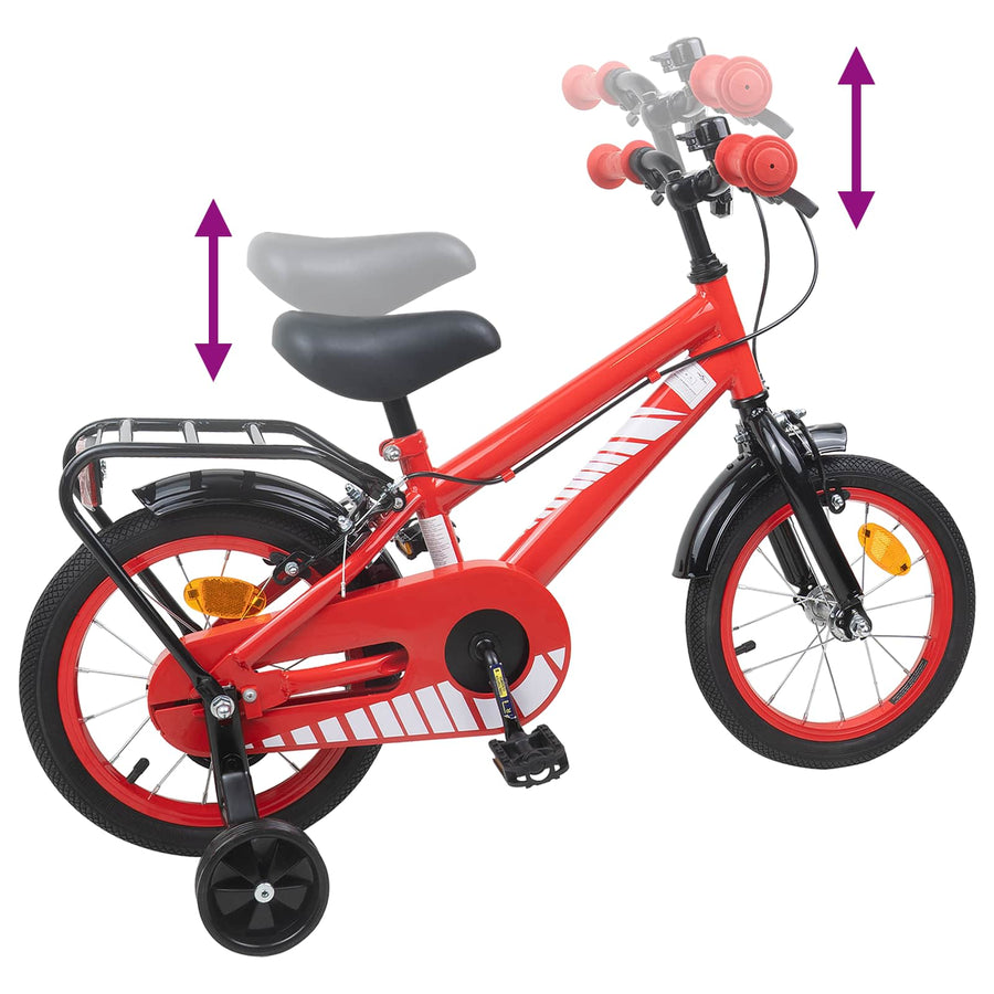 Kinderfiets 14 Inch voor 3-5 jaar oud Rood