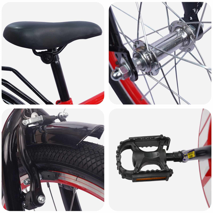 Kinderfiets 18 Inch voor 5-7 jaar Rood