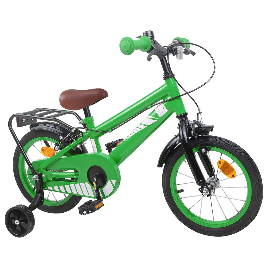 Kinderfiets 14 Inch voor 3-5 jaar oud Groen