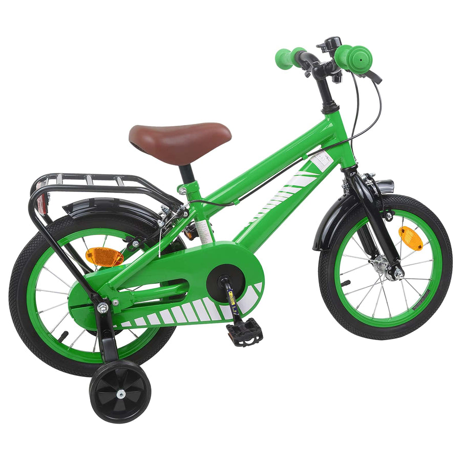 Kinderfiets 14 Inch voor 3-5 jaar oud Groen