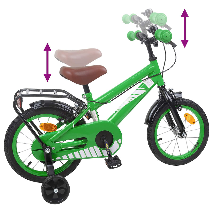 Kinderfiets 16 Inch voor 4-6 jaar oud Groen