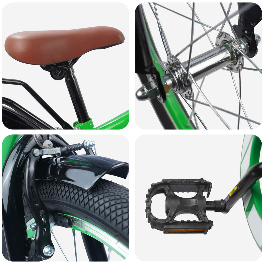 Kinderfiets 18 Inch voor 5-7 jaar Groen