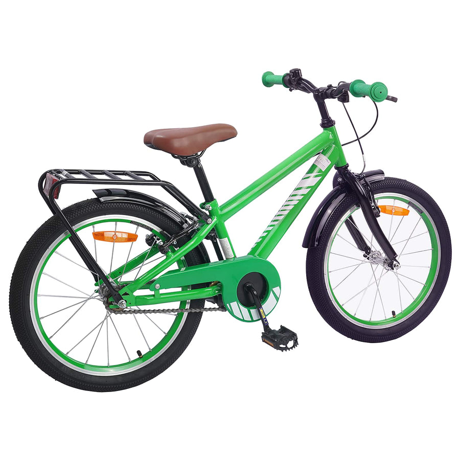 Kinderfiets 18 Inch voor 5-7 jaar Groen