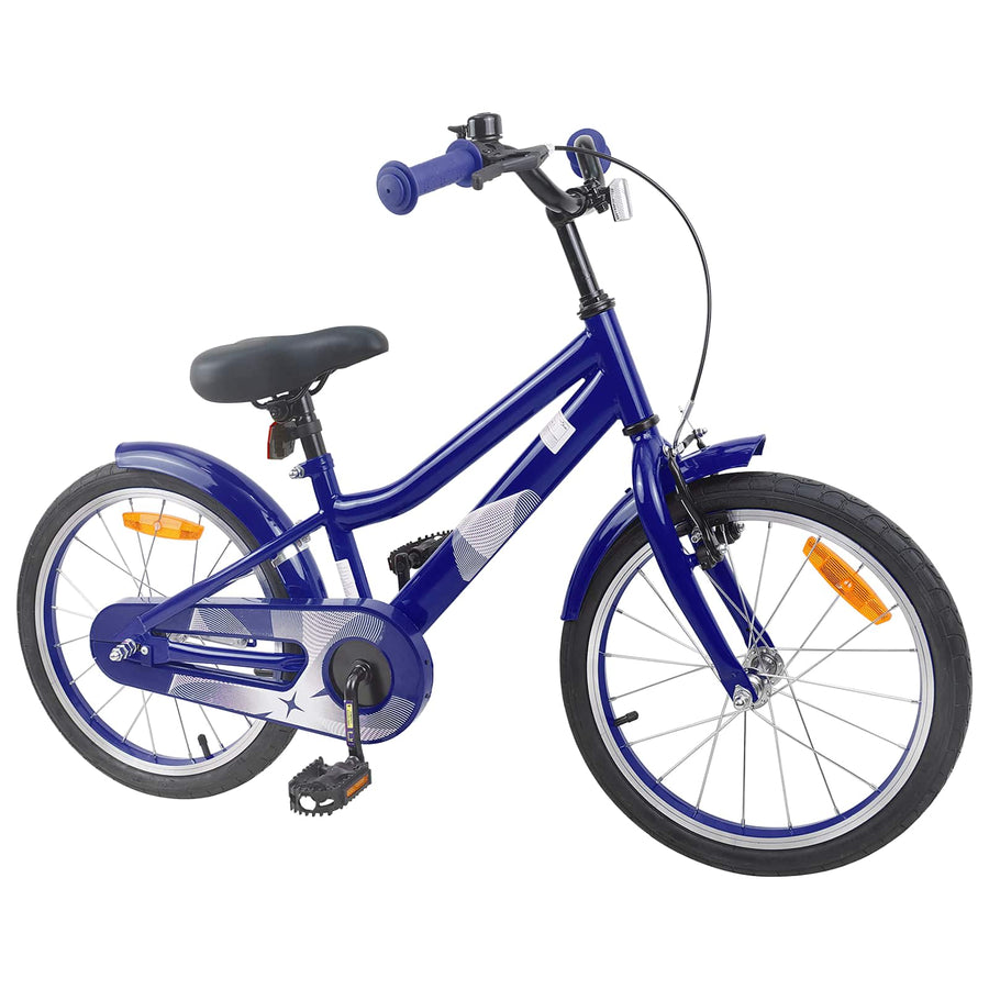 Kinderfiets 18 Inch voor 5-7 jaar Donkerblauw