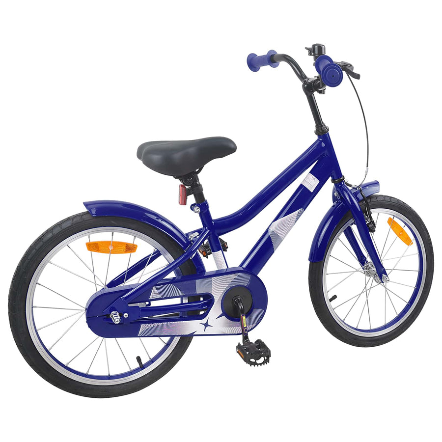 Kinderfiets 18 Inch voor 5-7 jaar Donkerblauw