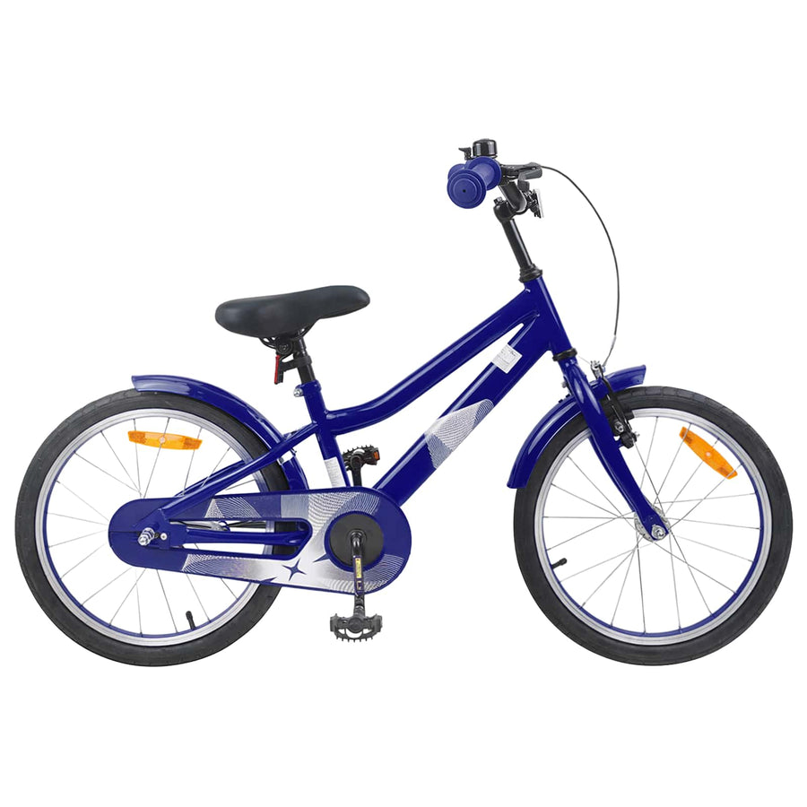 Kinderfiets 18 Inch voor 5-7 jaar Donkerblauw