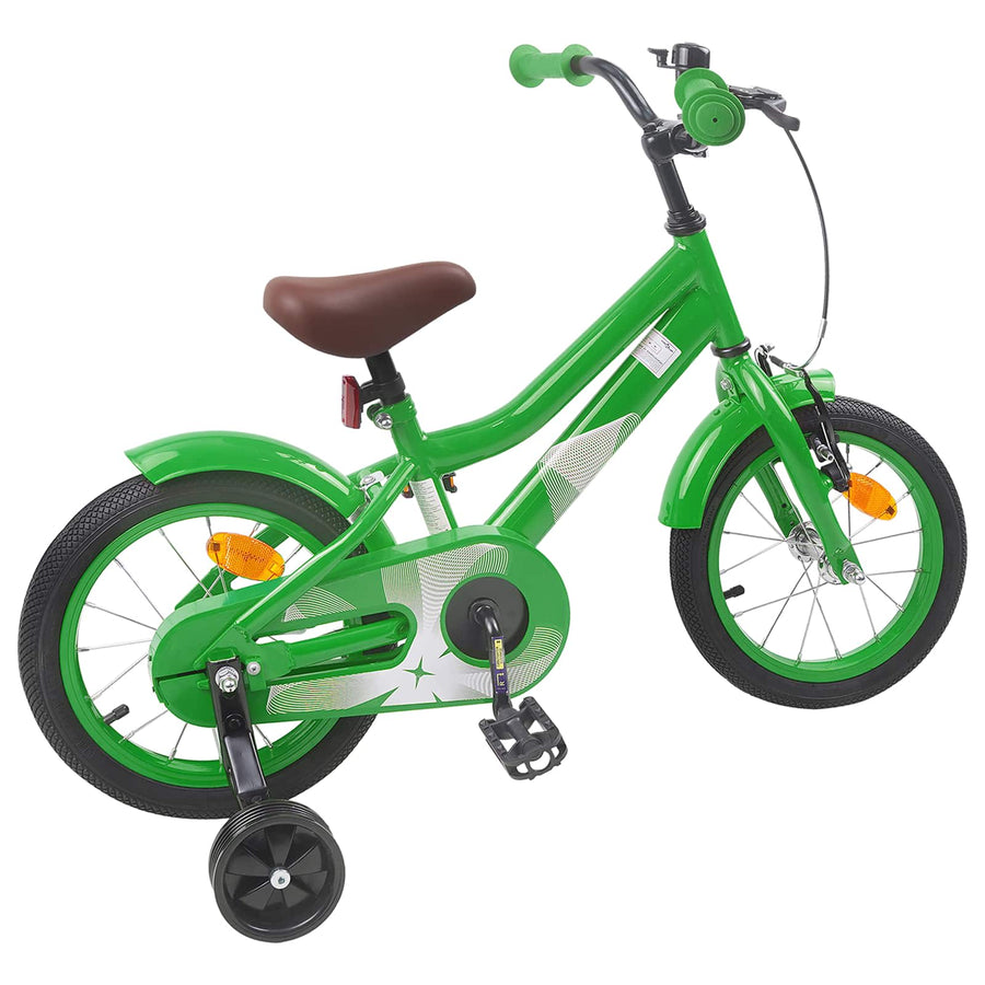 Kinderfiets 14 Inch voor 3-5 jaar oud Groen