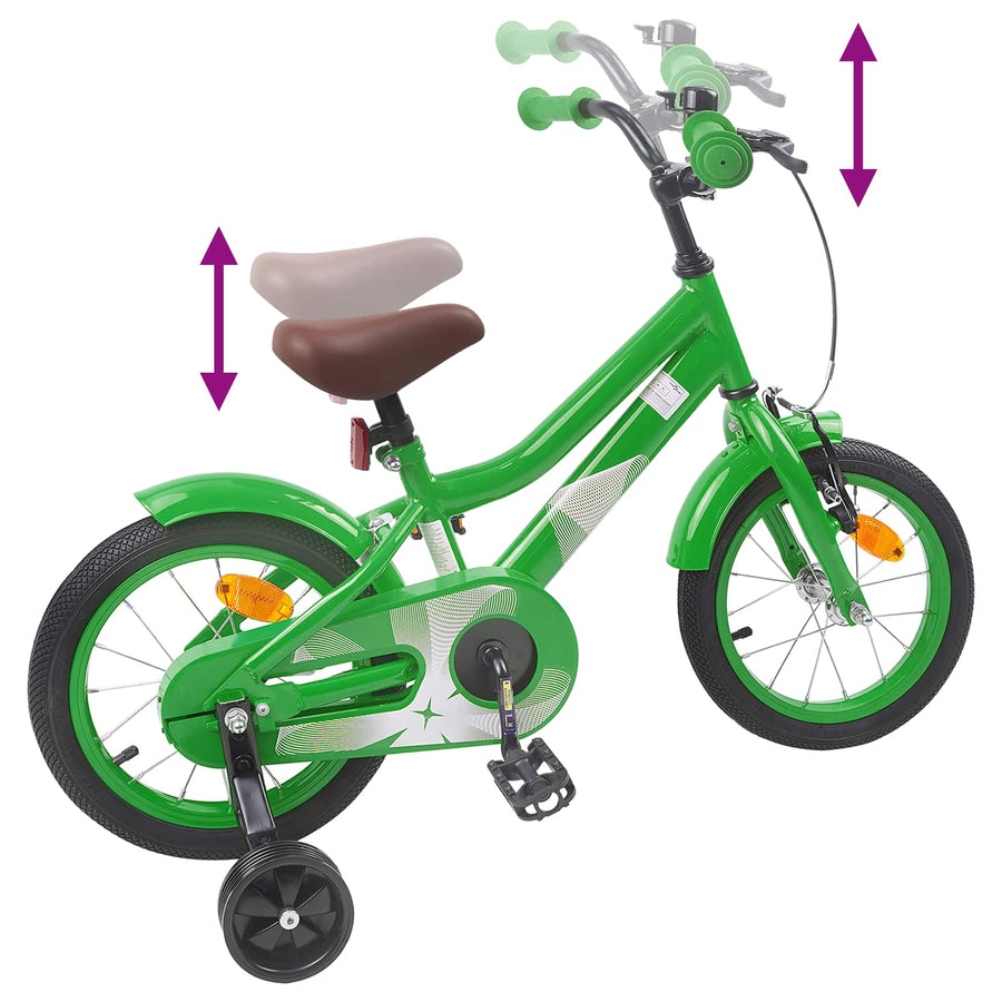 Kinderfiets 16 Inch voor 4-6 jaar oud Groen