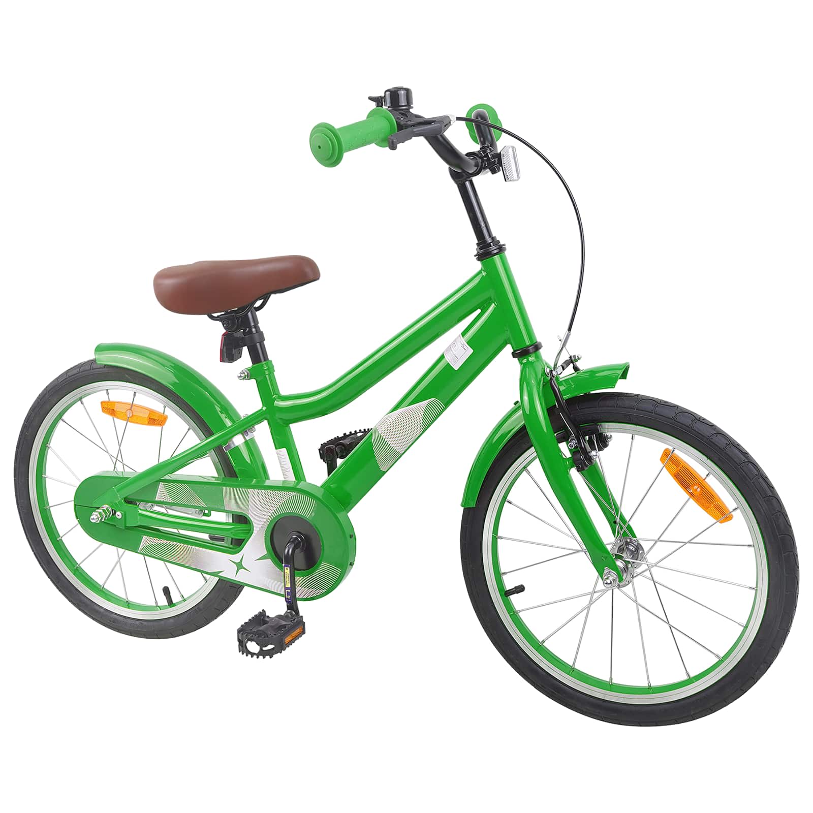 Kinderfiets 18 Inch voor 5-7 jaar Groen