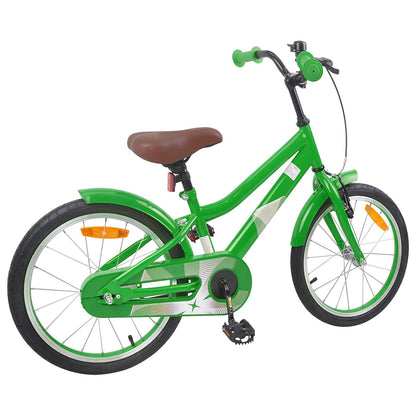 Kinderfiets 18 Inch voor 5-7 jaar Groen