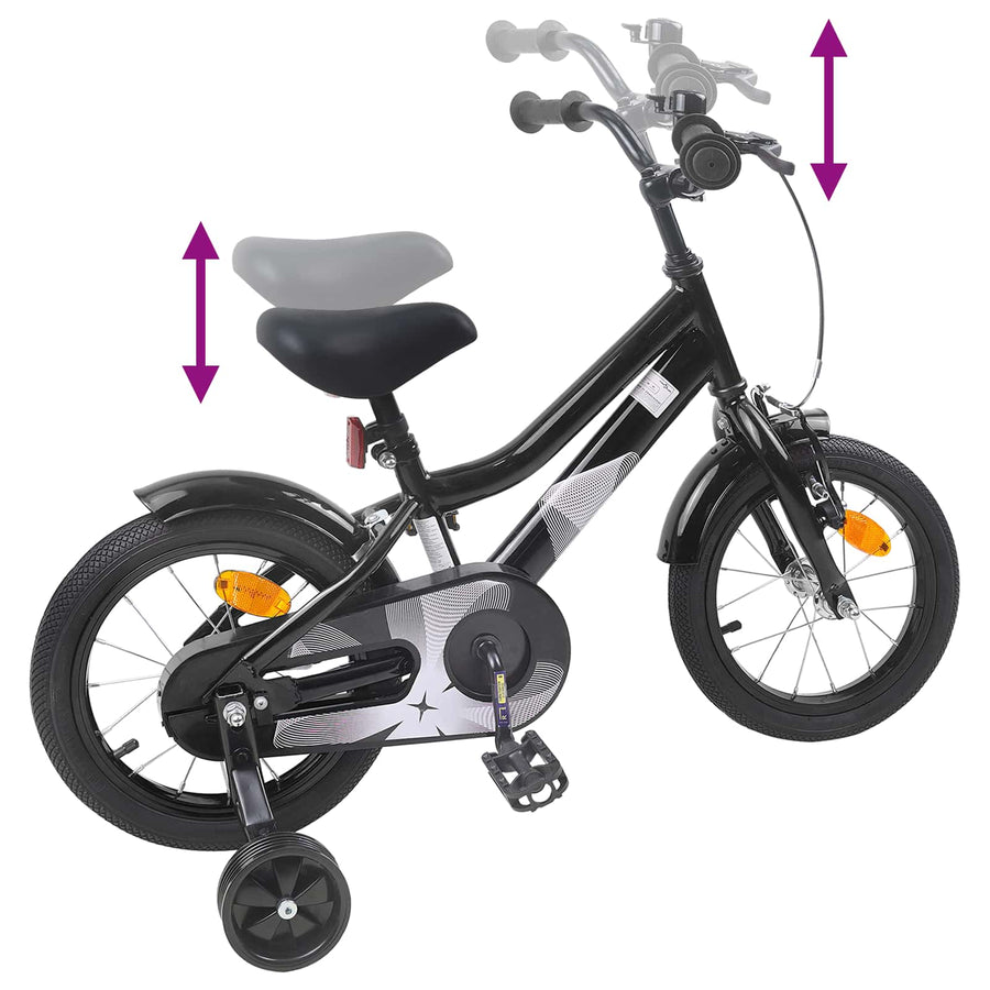 Kinderfiets 16 Inch voor 4-6 jaar oud Zwart