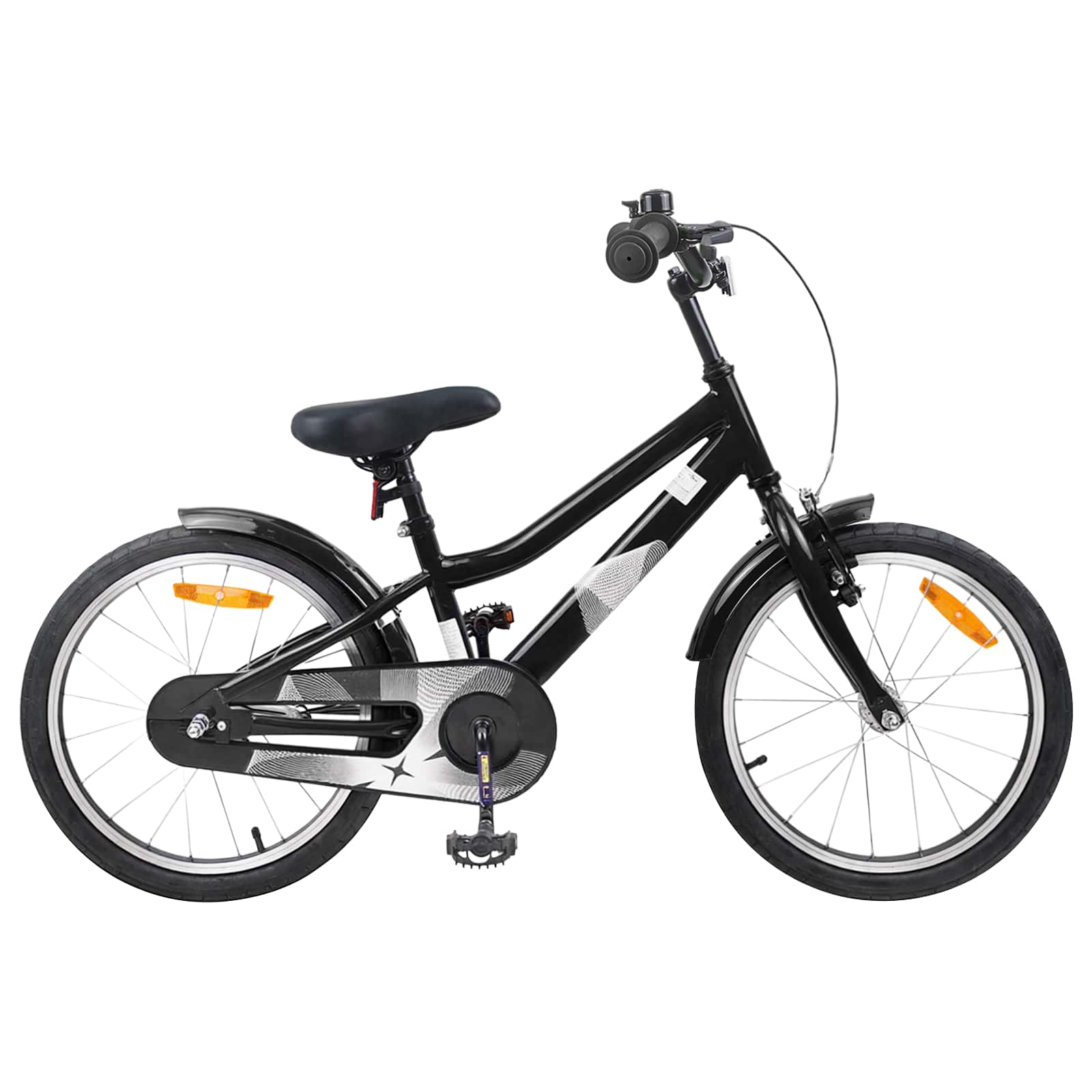 Kinderfiets 18 Inch voor 5-7 jaar Zwart