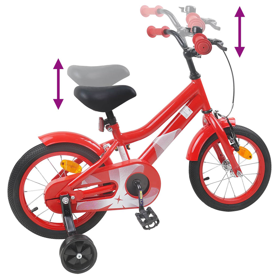 Kinderfiets 12 Inch voor 2-4 jaar oud Rood