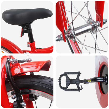 Kinderfiets 18 Inch voor 5-7 jaar Rood