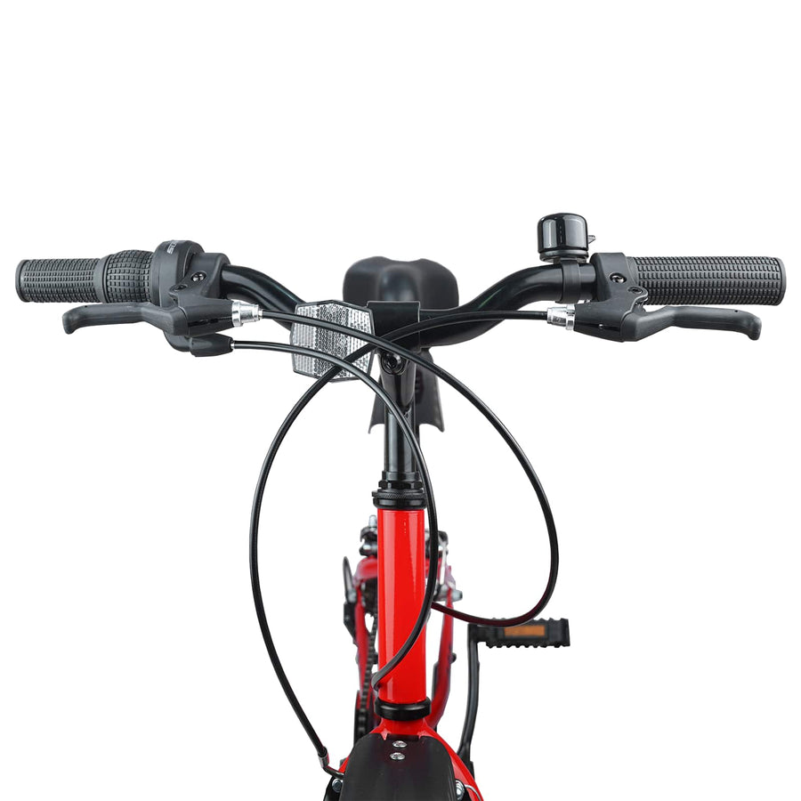 Kinderfiets 24 Inch 6-Speed voor 8-12 jaar oud Rood
