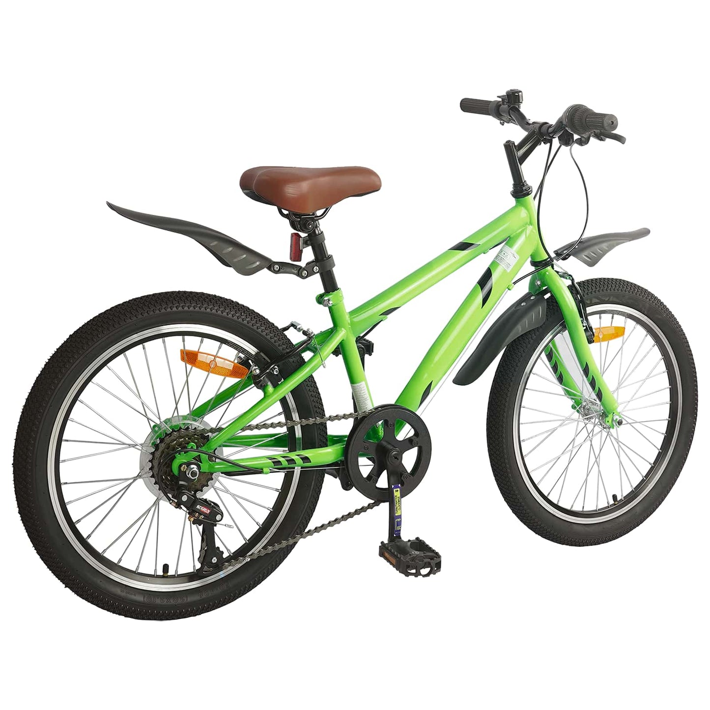 Kinderfiets 20 Inch 6-Speed voor 6-11 jaar oud Groen