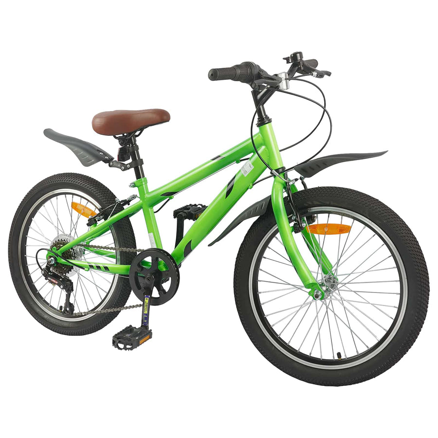 Kinderfiets 24 Inch 6-Speed voor 8-12 jaar oud Groen