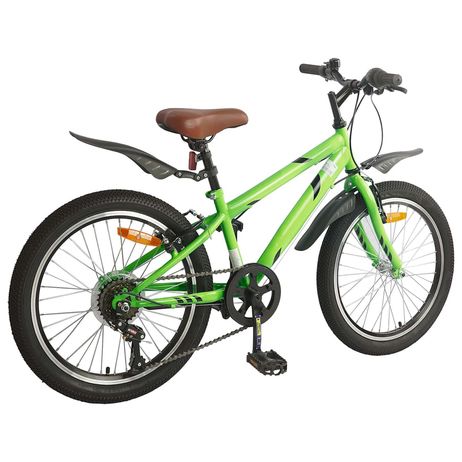 Kinderfiets 24 Inch 6-Speed voor 8-12 jaar oud Groen