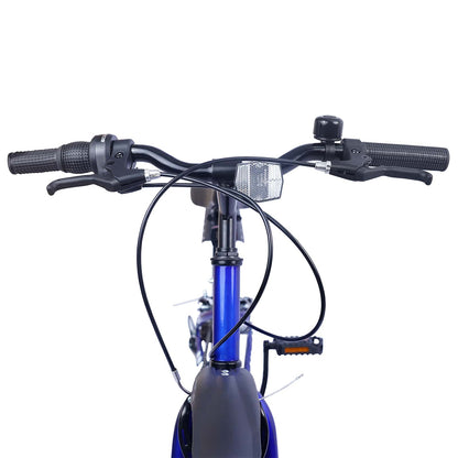 Kinderfiets 20 Inch 6-Speed voor 6-11 jaar oud Donkerblauw