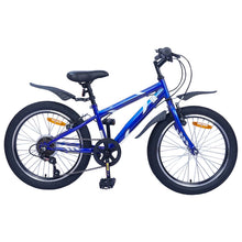 Kinderfiets 20 Inch 6-Speed voor 6-11 jaar oud Donkerblauw