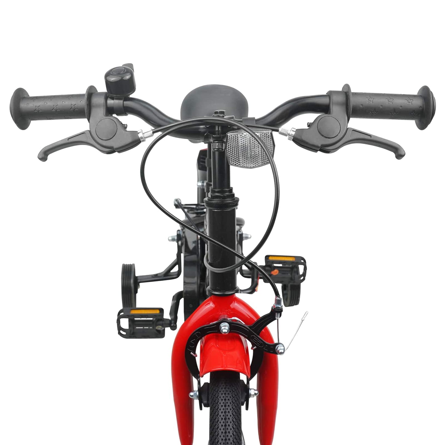Kinderfiets 12 Inch voor 2-4 jaar oud Zwart Rood