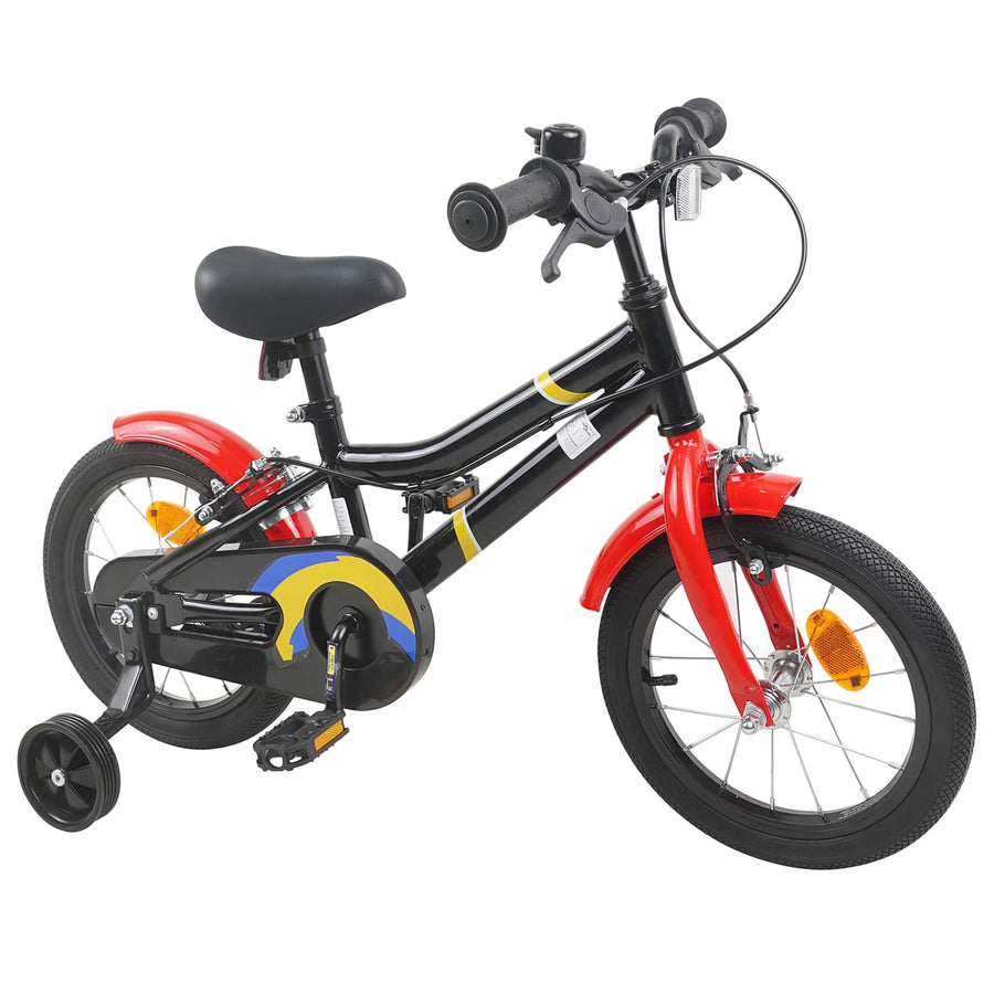 Kinderfiets 16 Inch voor 4-6 jaar oud Zwart Rood