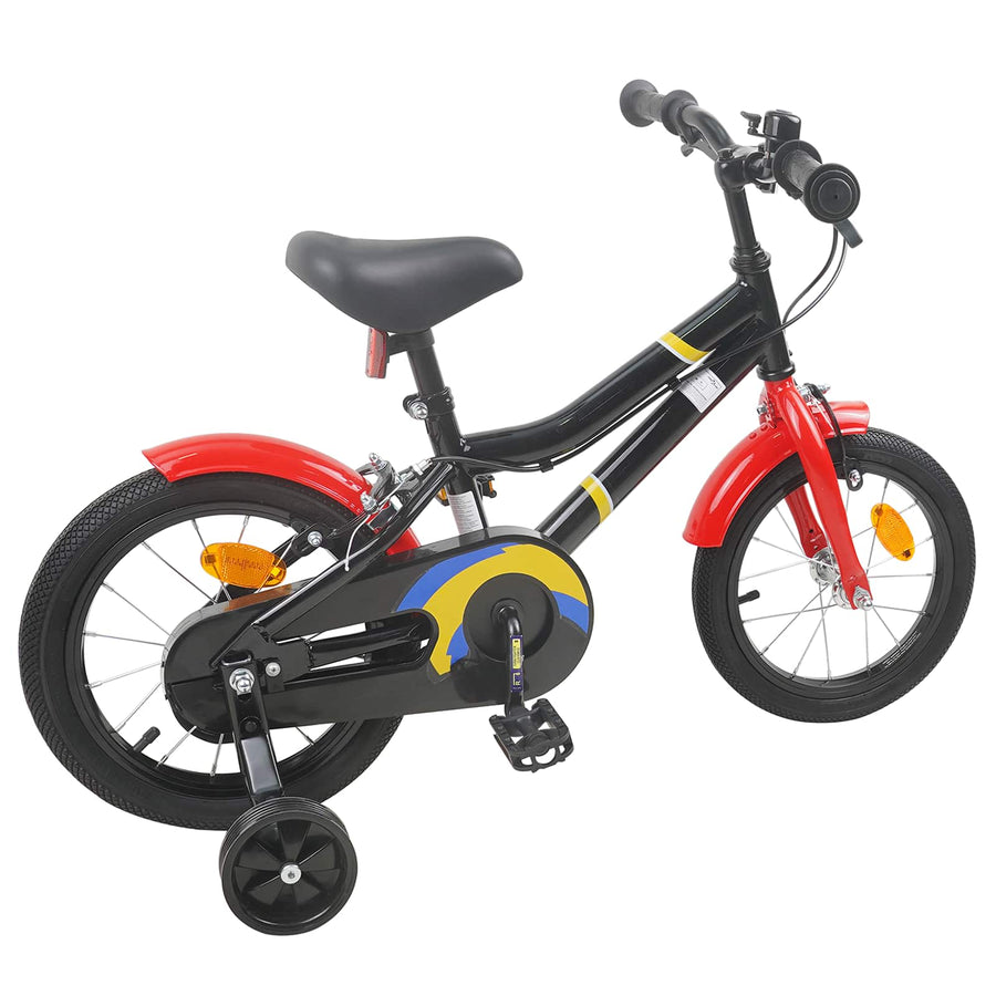 Kinderfiets 16 Inch voor 4-6 jaar oud Zwart Rood