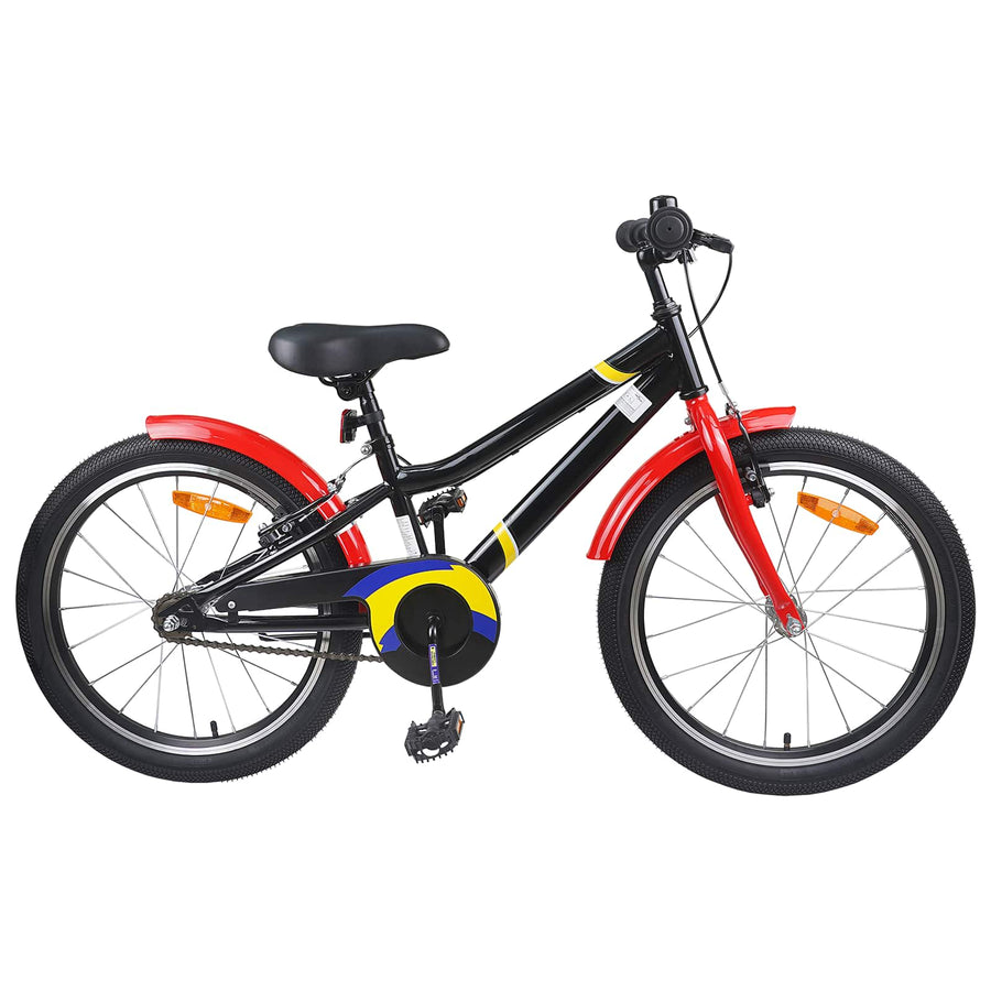 Kinderfiets 18 Inch voor 5-7 jaar Blauw Wit