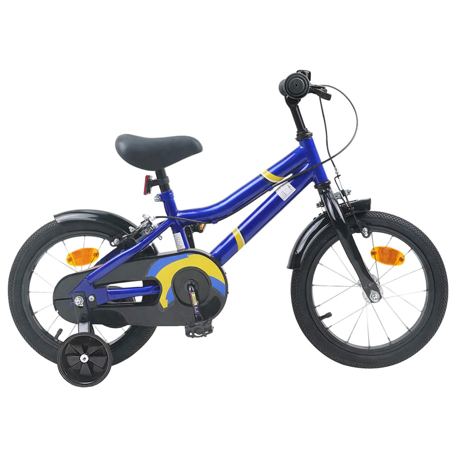 Kinderfiets 12 Inch voor 2-4 jaar oud Blauw en Zwart