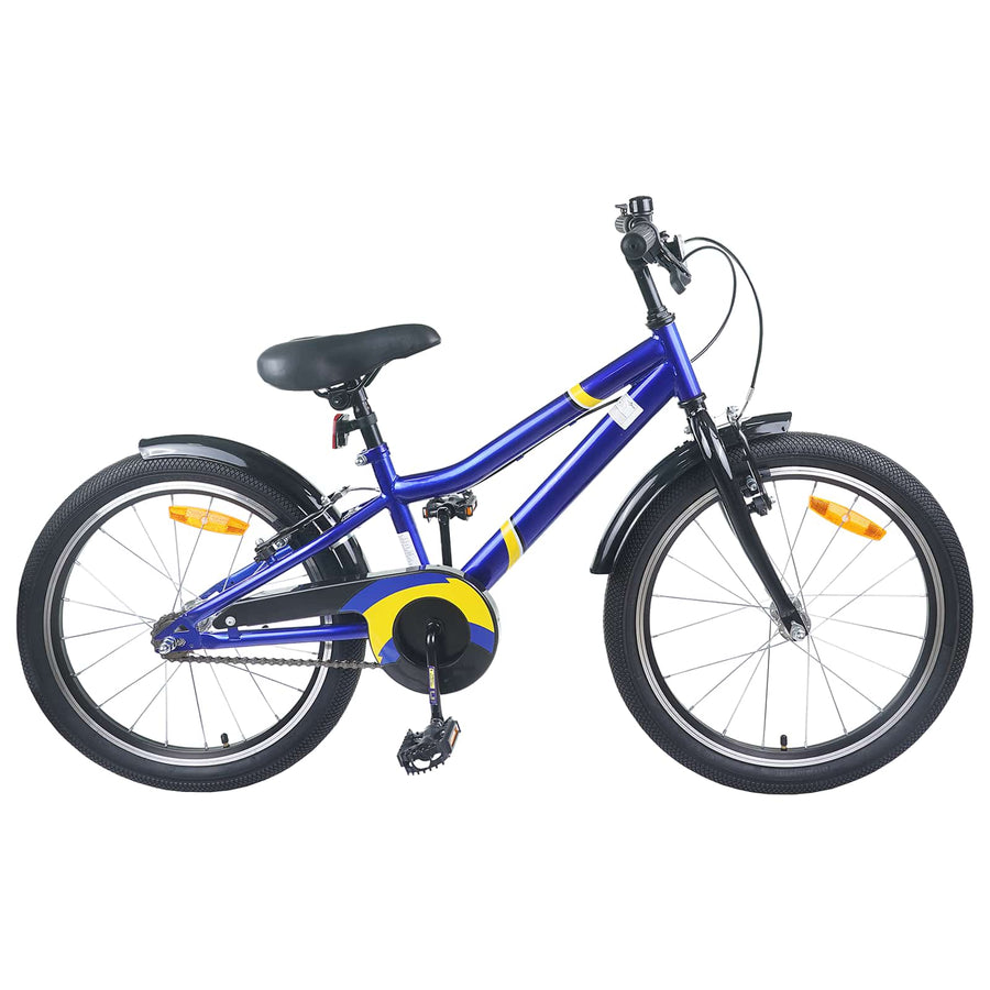 Kinderfiets 18 Inch voor 5-7 jaar Blauw Zwart