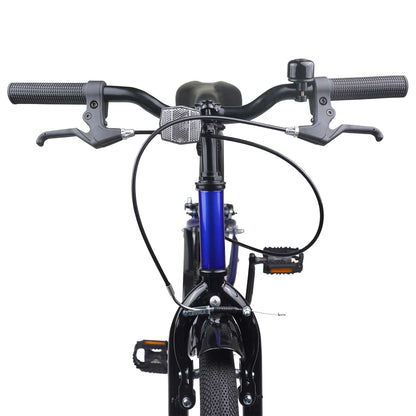 Kinderfiets 24 Inch voor 8-12 jaar oud Blauw Zwart