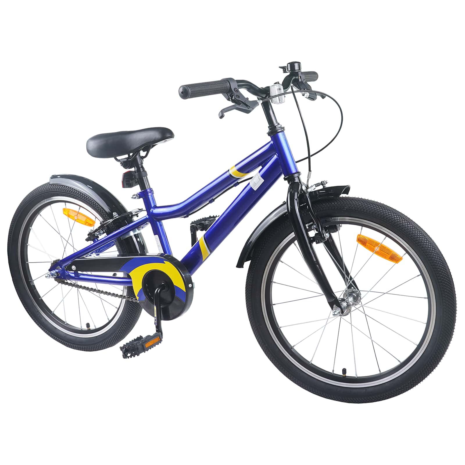 Kinderfiets 24 Inch voor 8-12 jaar oud Blauw Zwart